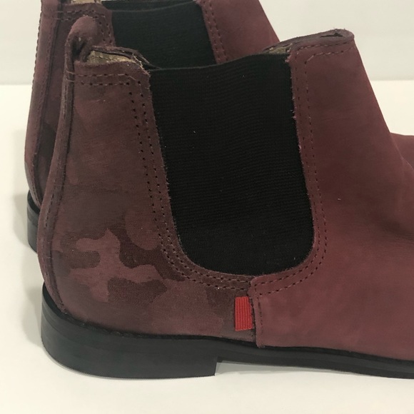 Marc Joseph of New York Girls Ankle Boots Burgundy Wine Nubuck Leather size 2.5M - Picture 8 of 15